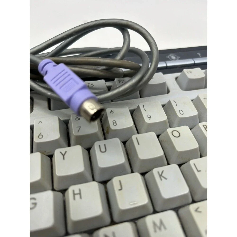 Vintage HP Hewlett Packard Model 5183 Keyboard Clicky Clack Multimedia 6 pin